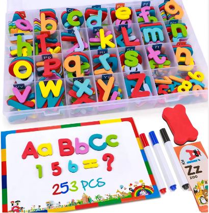 Magnetic letters and numbers kit