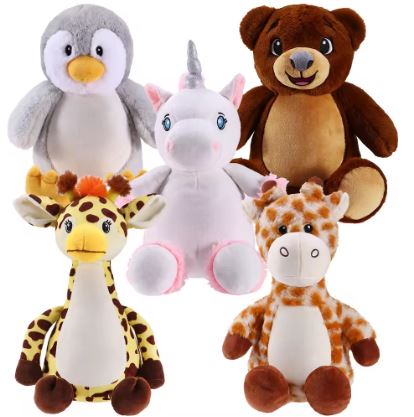 Stuffed Animal Plush Unicorn Toys With Zipper OEM