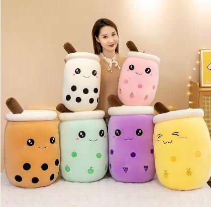 Tea Cup Bubble Boba Plush Stuffed Toy Doll