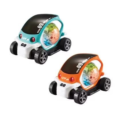 3D light musical 360 degree rotating toy car